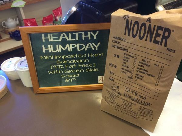 DuckandDecanter's tweet photo. Healthy Humpday!  Come on down and get your nooner! http://t.co/Fw97Uh3Jy4