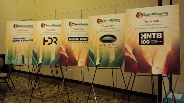 AudreyADOT's tweet image. Thanks to our #TransComm 2014 diamond sponsors! It&apos;s been a great conference.