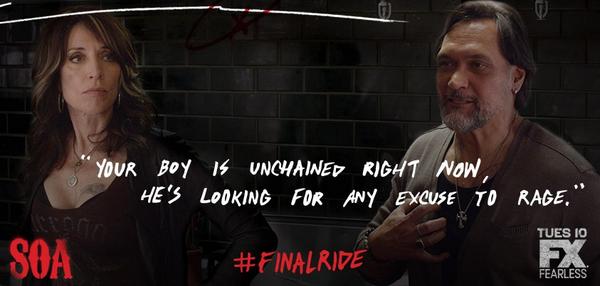 SonsofAnarchy's tweet photo. There’s no stopping now. #FinalRide http://t.co/S5pQMaY2VI