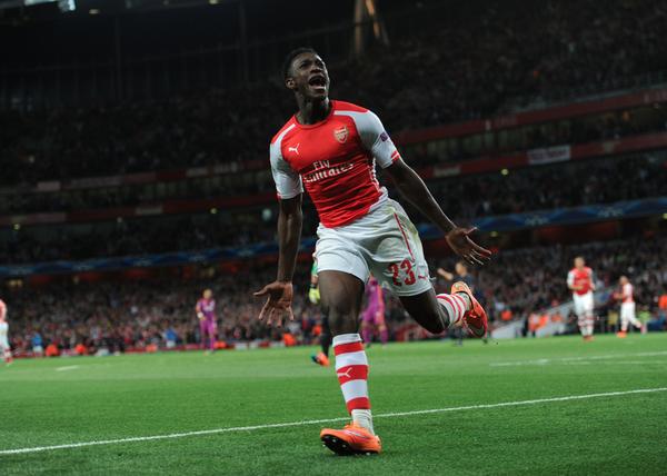 Arsenal's tweet photo. Welbeck scores a hat-trick as @Arsenal record a convincing win against Galatasaray. Report: http://t.co/wMSkwb5227 http://t.co/x68OKDQaen
