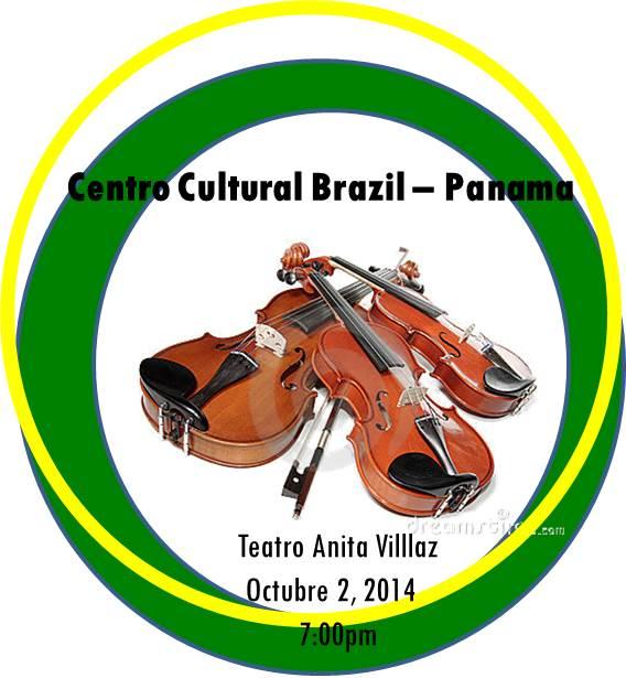 OrquestaCuerdas's tweet image. Un honor participar en 6º Aniver Centro Cultural Brasil Panama. Concierto de Gala @AnaCaton @SERTVPANAMA