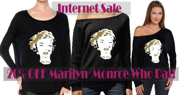 BNOLATees's tweet image. Internet sale #MarilynMonroe #WhoDatNation #sale shop.bnola.com/Marilyn-Monroe…