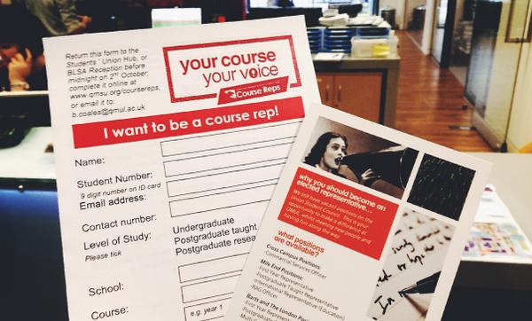 QMSU's tweet image. Election time! Nominate yourself as a #CourseRep or on #QMcouncil to take control of your Union! @QMUL