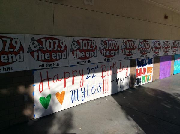 end1065's tweet photo. Getting ready for @KalinAndMyles at Monterey Trail!! #HappyBirthdayMyles #KAMpusConcert http://t.co/0kqZTpRITl