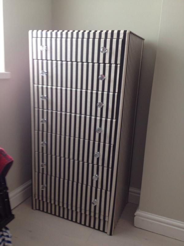 NettletonLee's tweet photo. Very unique stripy chest of drawers! Message us for any quote. http://t.co/T3RKxFDGCN