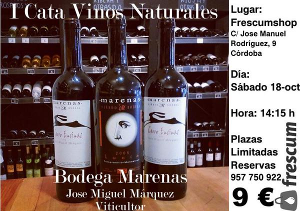 fgalanh's tweet photo. RT @Frescum: El sábado 18 tenemos cata en #frescumshop de @Marenasvb Vinos naturales cordobeses http://t.co/fq3ZdI7VGj cc/ @superjarle