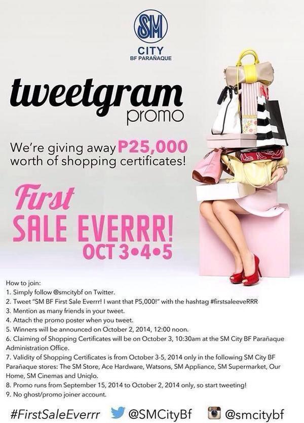 nicamarieE's tweet photo. @giocalixto95 SM BF First Sale EveRRR! I want that P5,000! #FirstSaleEveRRR 👗👕🎀👛💄👜🙏💚 http://t.co/8ivNrGHqHH