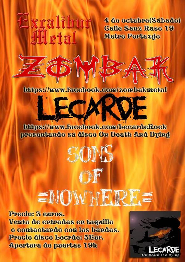 ZombaKOfficial's tweet photo. 3 dias para la vuelta al escenario, preparados para ver arder la sala excalibur? http://t.co/mhweZXUfOH