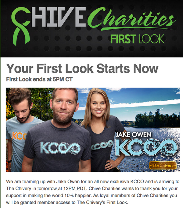 ChiveCharities's tweet photo. Chivers your First Look is up...Stay Tuned for more exciting things soon! #FirstLook #ChiveFund http://t.co/c32KIluPbi