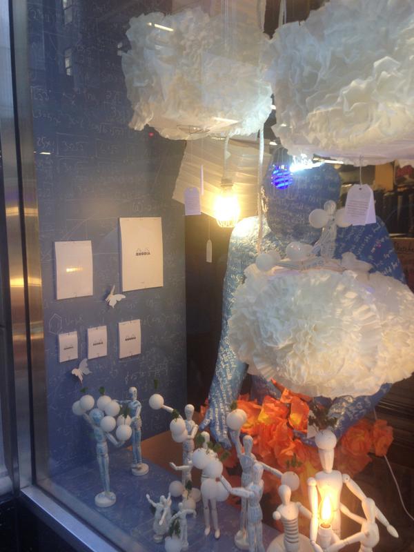 Rhodia Ice in a window display at Columbia Omni, West 30s, NYC