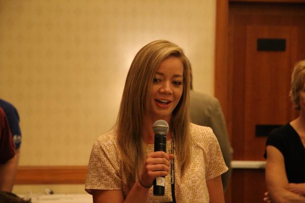 nicknewman801's tweet image. Fun to see colleague @ElizabethWeight having fun at #transcomm photo via @Transcomm2014