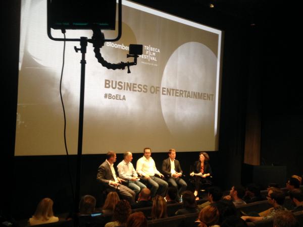 Tribeca's tweet photo. The Bloomberg/Tribeca Business of Entertainment panel in LA is in full swing. Follow #BOELA to get in on the action! http://t.co/lZ77MlL4zL