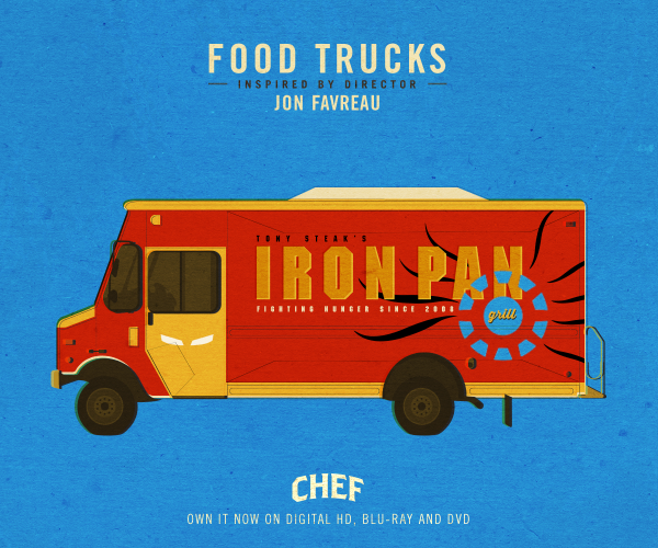 .<a href="/colliderfrosty/">Steven Weintraub</a> is serving up food trucks inspired by <a href="/Jon_Favreau/">Jon Favreau</a>'s other films! bit.ly/YPdtOc