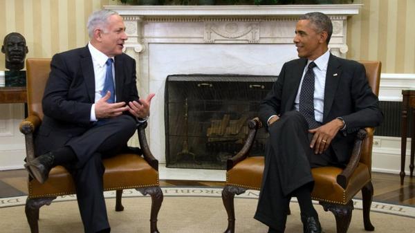 FRANCE24's tweet photo. Netanyahu sounds warning on Iran in talks with Obama http://t.co/TvBIia1b9L http://t.co/ModBv4U6xT