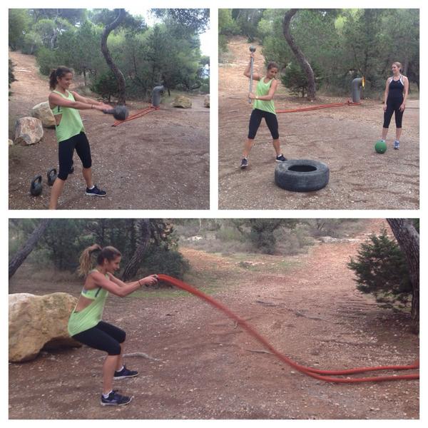 AmandaByram's tweet image. Mtn biking + intense bootcamp 2day- Kettle bell,rope slams,hammer slams,hill sprints,tabata! @38DegreesNorth #donein