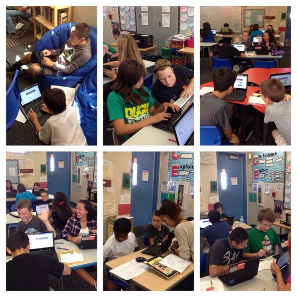 MJHSSprinkle's tweet photo. @MJHSSprinkle: Collaborating to create google presentations about the plot of children's lit. #striveforsuccess http://t.co/opWeXunw0G