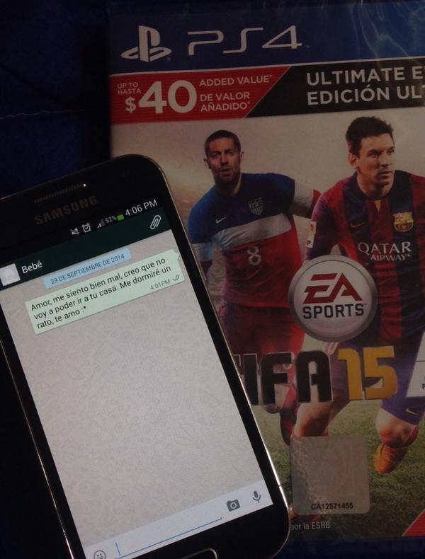 FIFA15_LAT's tweet photo. Mi amor... http://t.co/u4kjyJdhkP