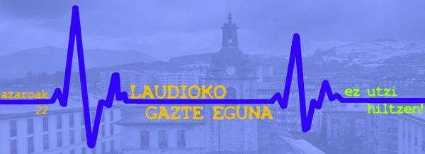 Azaroak 22 Laudioko Gazte Eguna! Zabaldu mezua! <a href="/ainubeak/">Ainubeak</a> <a href="/FrackingEzAiara/">Fracking Ez Aiaralde</a> <a href="/AiaraldekoSound/">Aiaraldeko Sound</a> <a href="/Txilardiak/">txilardiak</a> <a href="/tartalo_/">Tartalo</a>
