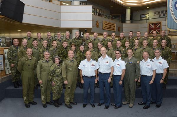 RCAF_Comd's tweet photo. CCTS 14 Winnipeg. Very pleased to meet with the Wing Commanders and the Wing Chiefs. Welcome to the new personnel! http://t.co/AQItWudnok