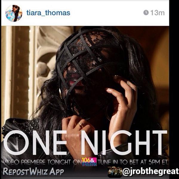 By <a href="/thejeffrobinson/">Jeff Robinson</a>  Tune in to watch Tiara Thomas debut her Dope Video for #onenight on #106andpark today! #bet