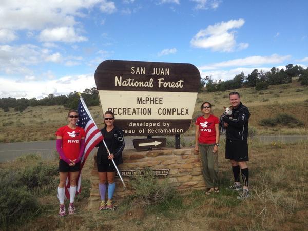 jmghoya's tweet photo. Over 30 miles in with Team @Microsoft on Day 21 of #OGCTC & passing through San Juan Natl Forest #RunWithGlory http://t.co/eAGaIhmw16