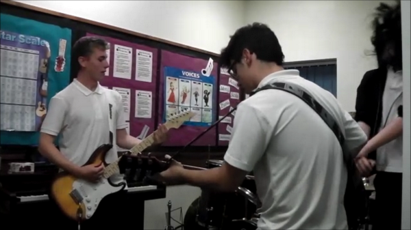 DefyingR's tweet image. First school band practise in centuries.. @MattRevelations's head disintegrated due to the high level of metal