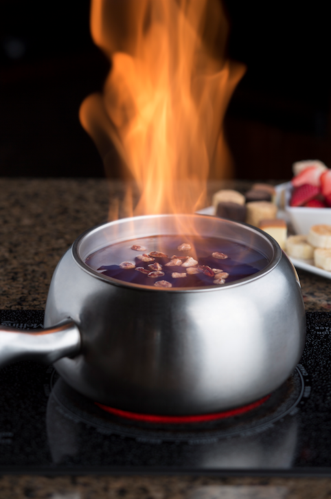 TheMeltingPot's tweet photo. Kick off National #DessertMonth with fire. #FlamingTurtle #chocolate #fondue, anyone? #TheMeltingPot http://t.co/f5mThX5LVf
