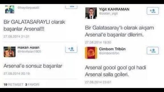Beşiktaş-Arsenal maçında Galatasaraylıların ettiği dualar bugün elimize ulaştığı için şimdi işleme koyduk. Bilginize