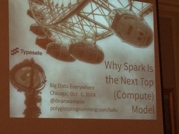 AtifQ's tweet image. Excited to hear this next talk by @deanwampler #bigdataeverywhere #chicago