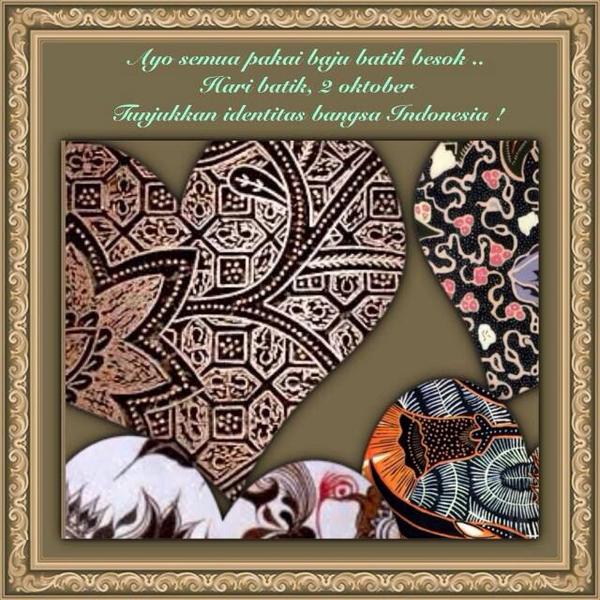 himaku_undip's tweet photo. Selamat Hari Batik Nasional, 2 Oktober! Jangan lupa pake batik ya hari ini! ;) @Axis_2013 @drRADIUS12 @MEDALLION_2011 http://t.co/t6tC9JJzgV