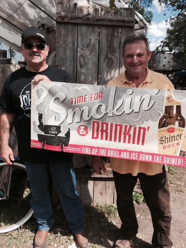 Don't you love it when your dad scouts out a cool old sign for you! #smokinanddrinkin #txantiquesweek #oldshit