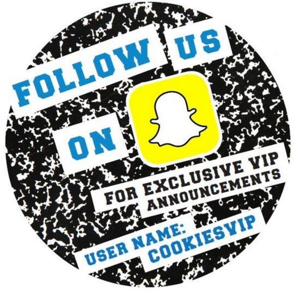 insomniacookies's tweet image. Add 'cookiesvip' on @Snapchat for a special treat next week...
