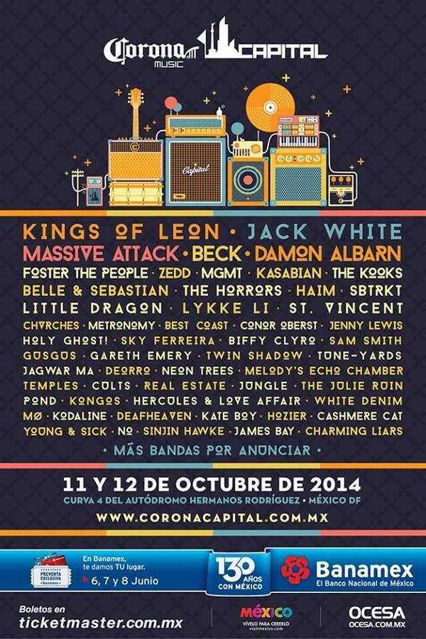 7rkero's tweet photo. Súper cartel del @CoronaCapital  ya con boleto en mano. http://t.co/Pi2lZhvNNu