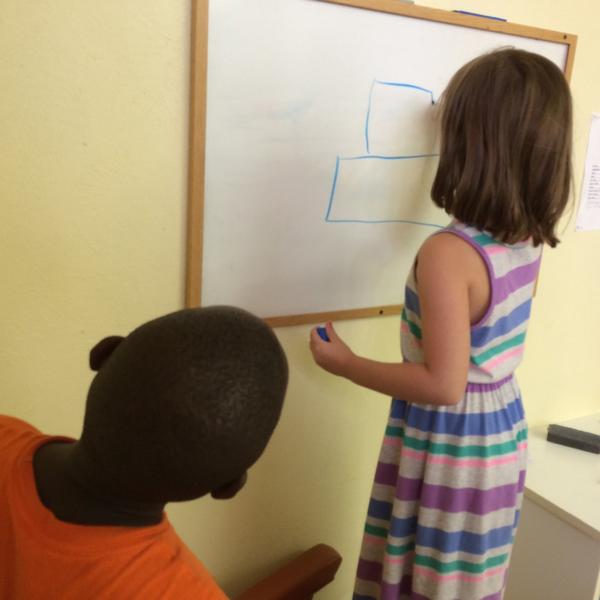 WeeVolunteer's tweet image. This little boy is transitioning from homelessness. Wee helped him celebrate his 12th birthday w/ a #PictionaryParty!