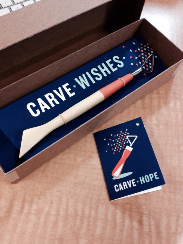 adamiscrupe's tweet image. This just got hand delivered to my work from @beCRAFTED. Love it! Can&apos;t wait to carve. #GUTSCLT2014 #aigaCLT