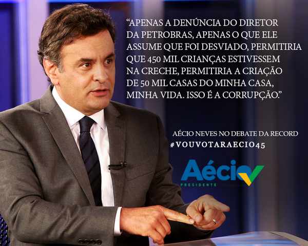 BlogdoSenador's tweet photo. "Apenas a denúncia do diretor da Petrobras, permitiria que 450 mil crianças estivessem na creche". #Vouvotaraecio45 http://t.co/RJtJaQY16f