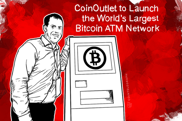 Cointelegraph's tweet photo. #CoinOutlet to Launch the World’s Largest Bitcoin ATM Network http://t.co/eviFAie9gQ #bitcoinatm #locantservices http://t.co/dVdPb2jQx6