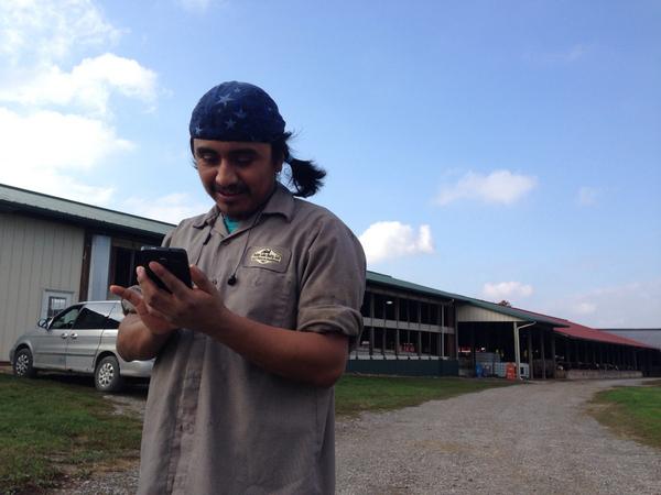 marvelousreal's tweet photo. visiting w/ Ambrosio, a farm worker in NY determined to learn English @cell_ed #dpbeacon #AdultEd #beacontour2014 http://t.co/QRa0y4j9yZ