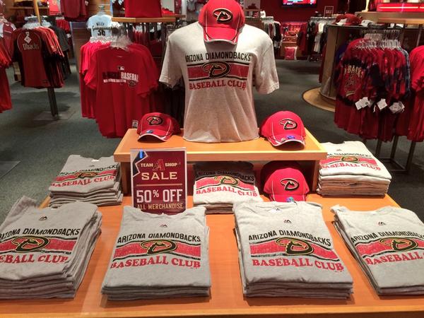 Arizona Diamondbacks on X: This Friday, all #Dbacks merchandise will be  50% off at the Chase Field Team Shop. #ThanksDbacksFans   / X