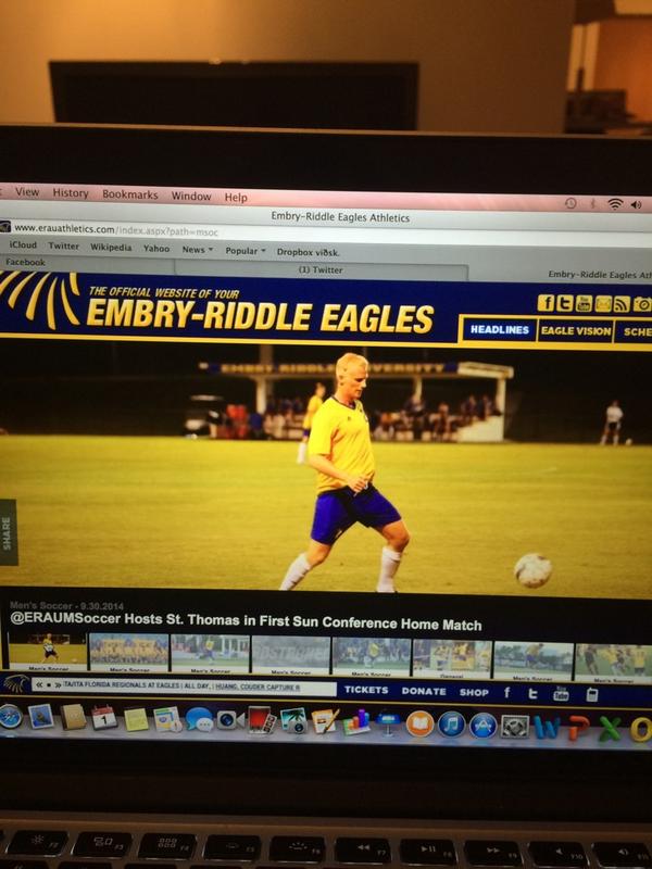 gardarbs's tweet photo. Þvílíkur front page maður sem þú ert @birgirrafn #collegelegend #eagles #GoERAU http://t.co/dn9rYSCuu3