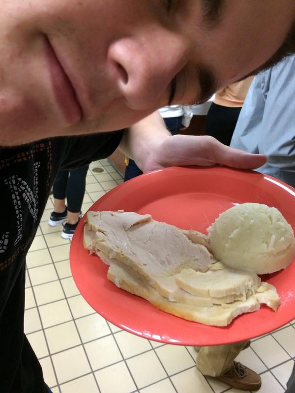 q2ties's tweet photo. Nothing gets Paul more excited than prison food http://t.co/UVOAVhejud