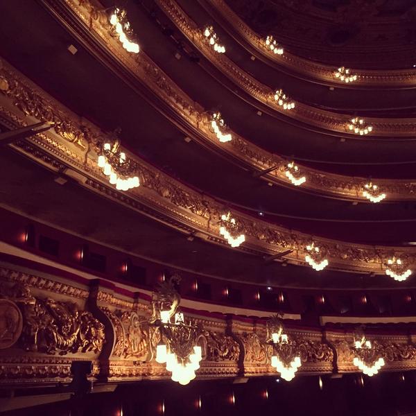 Wonderful working at the legendary Liceu.! I've been waiting so long for this debut.!