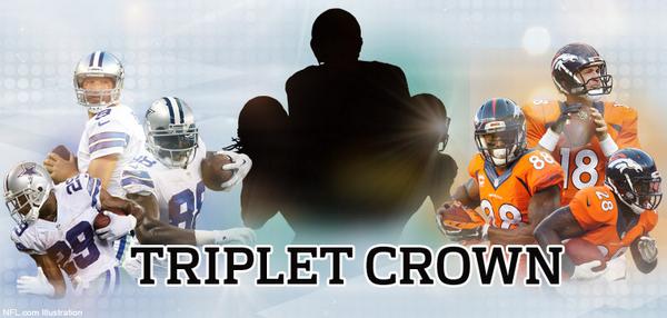 NFL's tweet image. QB-RB-WR Rankings (via @Dameshek):

10. @Eagles
8. @Saints
3. @Broncos
2. @steelers
FULL LIST: at.nfl.com/vAo6bZ3