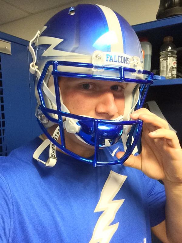 jc_everett's tweet photo. New helmets for the Navy game! #sinknavy http://t.co/RILqEmKUXu