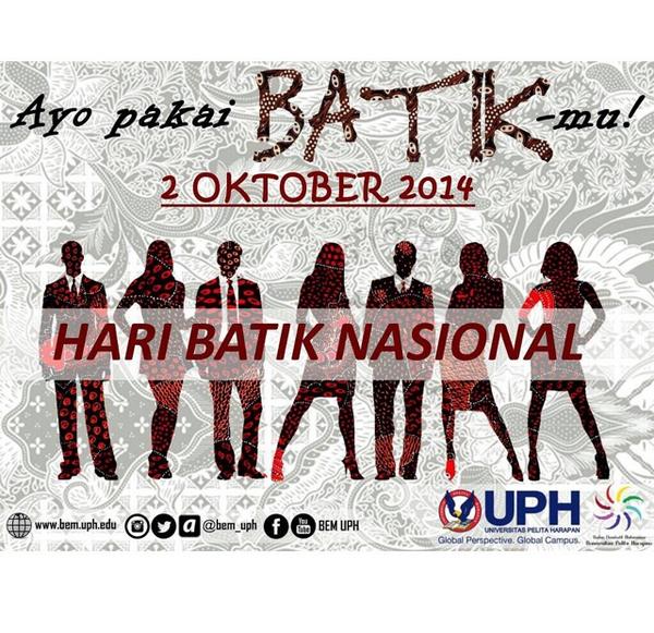 Jangan lupa pakai batik hari ini!
