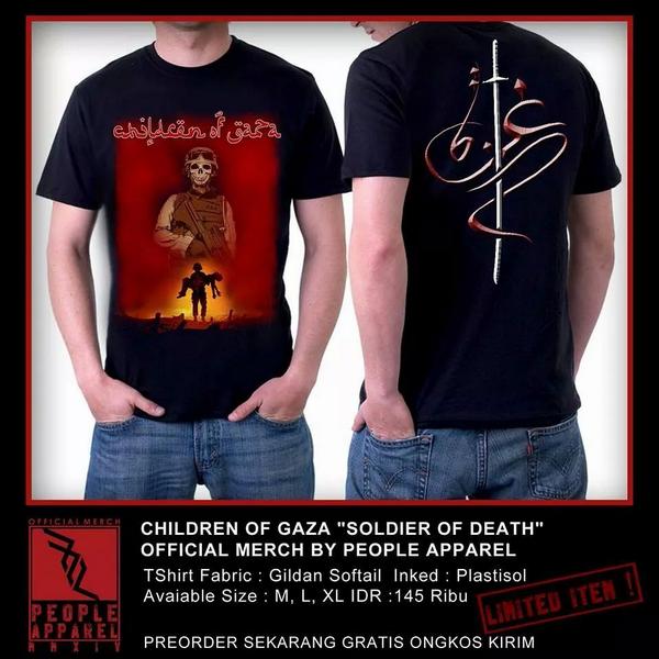 ChildrenOfGaza's tweet photo. "Soldier Of Death" by @PPLAPPAREL and "Not A Fighter Not A Warrior Version 2" by @ArtProjectMerch Order your tees !!! http://t.co/jZGNQ0uf5d