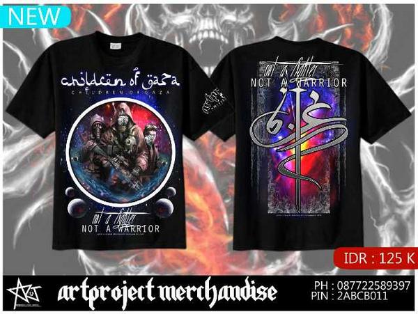 ChildrenOfGaza's tweet photo. "Soldier Of Death" by @PPLAPPAREL and "Not A Fighter Not A Warrior Version 2" by @ArtProjectMerch Order your tees !!! http://t.co/jZGNQ0uf5d