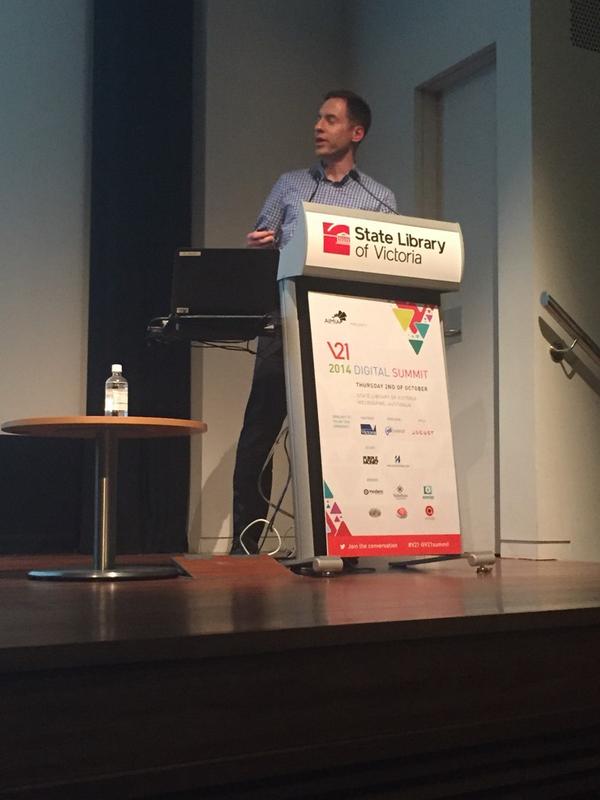 MiamiYoda's tweet photo. Hearing our @SimonHampson from @Brewspace &amp; @AIMIAvic talk about Young Digital Leaders @V21Summit #v21 http://t.co/7VXM65R3sk