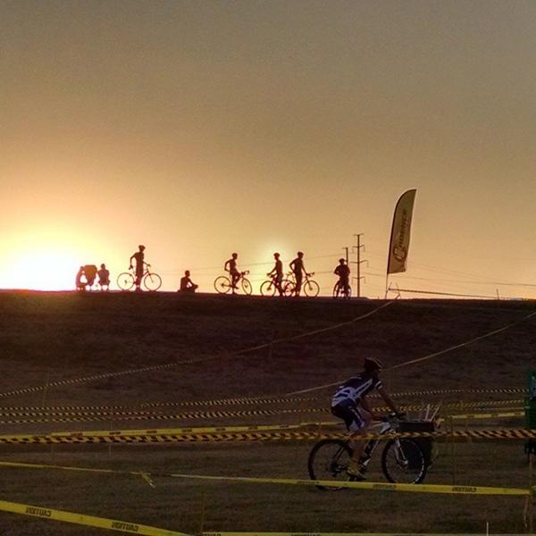 Lovely night for an espresso and cyclocross!