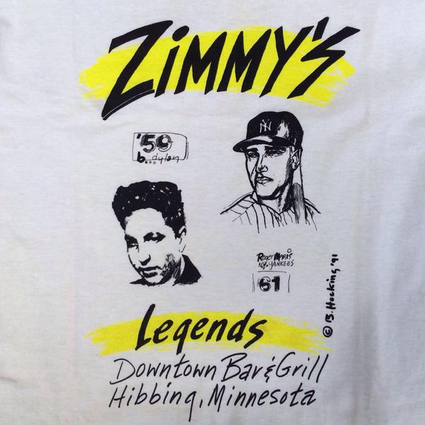 zimmys3's tweet photo. Zimmy's first t-shirt design from 1991 http://t.co/5hKTI4wtcy
